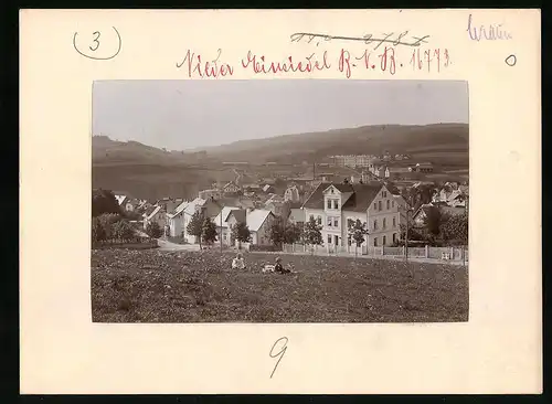 Fotografie Brück & Sohn Meissen, Ansicht Nieder Einsiedel / Böhmen, Villa am Ortsrand