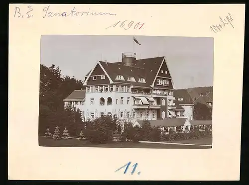 Fotografie Brück & Sohn Meissen, Ansicht Bad Elster, Sanatorium Hauptgebäude