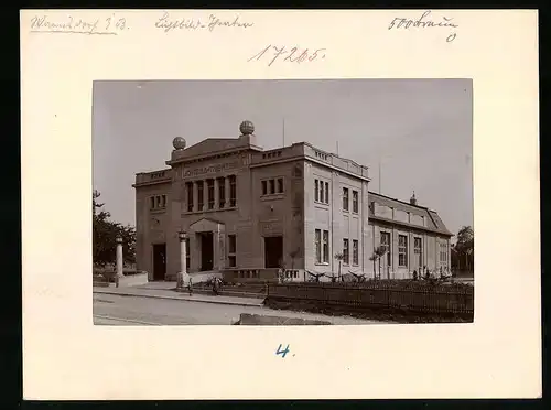 Fotografie Brück & Sohn Meissen, Ansicht Warnsdorf / Böhmen, Lichtbild-Theater - Kino