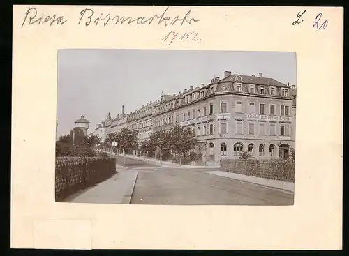 Fotografie Brück & Sohn Meissen, Ansicht Riesa, Gasthof Zum Goldenen Löwen in der Bismarckstrasse