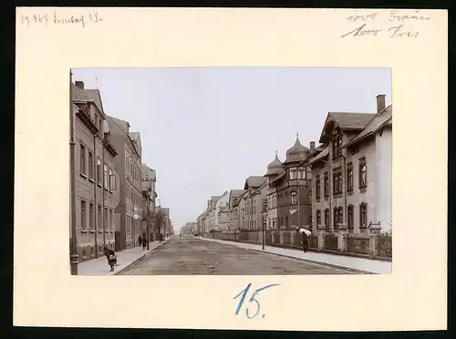Fotografie Brück & Sohn Meissen, Ansicht Limbach i. Sa., Hohensteinerstrasse mit Wohnhäusern