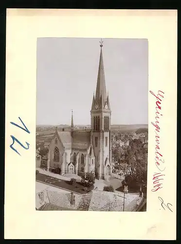 Fotografie Brück & Sohn Meissen, Ansicht Geringswalde, Kirche in der Totalen