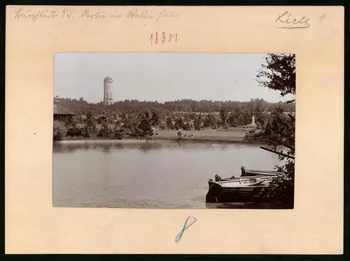 Fotografie Brück & Sohn Meissen, Ansicht Burgstädt, Wettinhain mit Seeblick