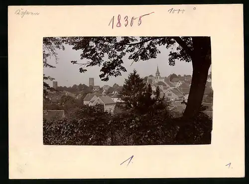 Fotografie Brück & Sohn Meissen, Ansicht Kohren, Ortschaft von einem Aussichtspunkt gesehen