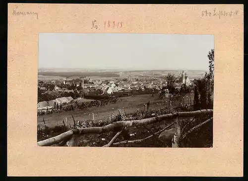 Fotografie Brück & Sohn Meissen, Ansicht Kamenz i. Sa., Panorama der Stadt
