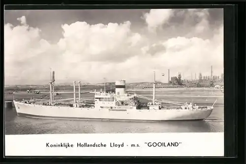 AK Handelsschiff MS Gooiland des Koninklijke Hollandsche Lloyds