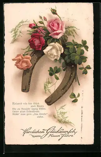 AK Hufeisen mit Rosen