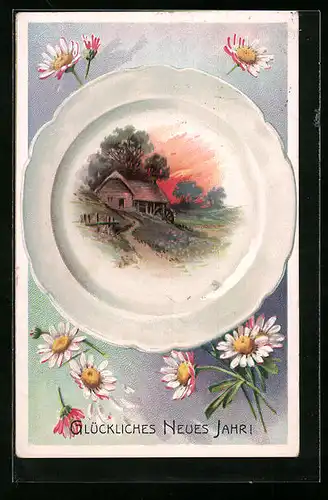 AK Mühle im Abendrot, Neujahr