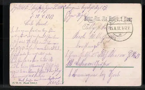 AK Amor schmückt Blumenherz