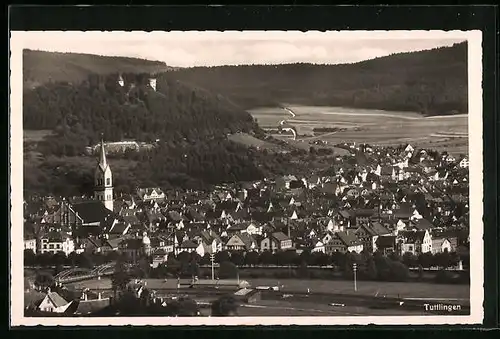 AK Tuttlingen, Ortsansicht aus der Vogelschau