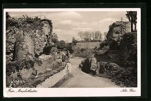 AK Trier, Ansicht des Amphitheaters