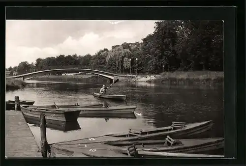 AK Senftenberg /Niederlausitz, Paddelstation