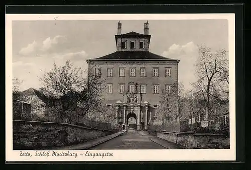 AK Zeitz, Schloss Moritzburg, Eingangstor