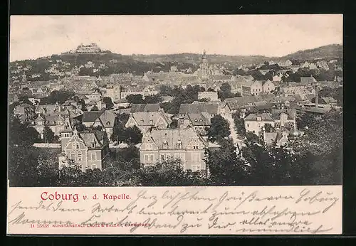 AK Coburg, Panorama v. d. Kapelle