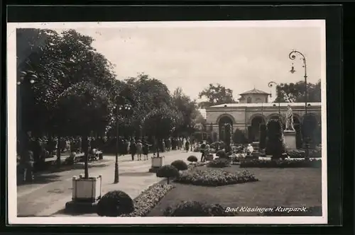 AK Bad Kissingen, Denkmal im Kurpark