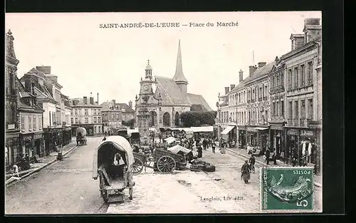 AK Saint-André-de-l`Eure, Place du Marche