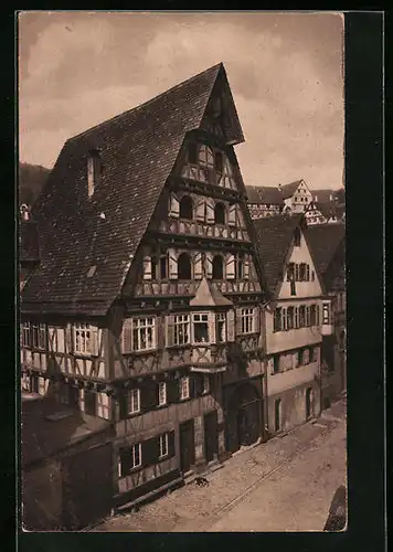 AK Calw, Altdeutsches Haus, erbaut 1694