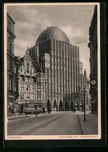 AK Hannover, Hochhaus mit Planetarium
