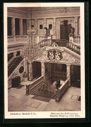 AK Henkellsfeld /Wiesbaden, Sektkellerei Henkell & Co mit Blick auf den Kellereingang