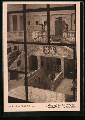 AK Henkellsfeld /Wiesbaden, Sektkellerei Henkell & Co, Blick auf den Kellereingang