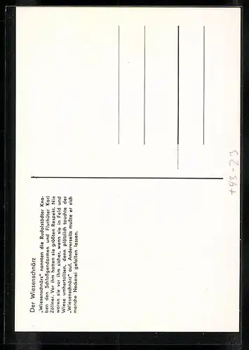 AK Rudolstadt, Rudolstädter Originale, Der Wiesenschnärz