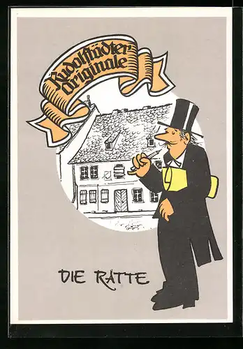 AK Rudolstadt, Rudolstädter Originale, Die Ratte