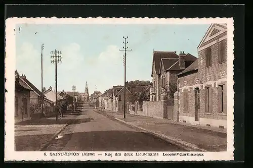AK Saint-Simon, Rue des deux Lieutenants - Lecomte-Larmuzeaux