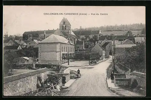 AK Coulonges-en-Tardenois, Vue du Centre