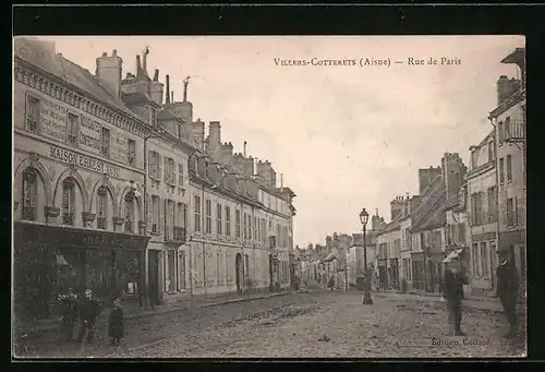 AK Villers-Cotterets, Rue de Paris