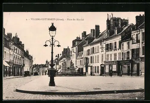 AK Villers-Cotterets, Place du Marché