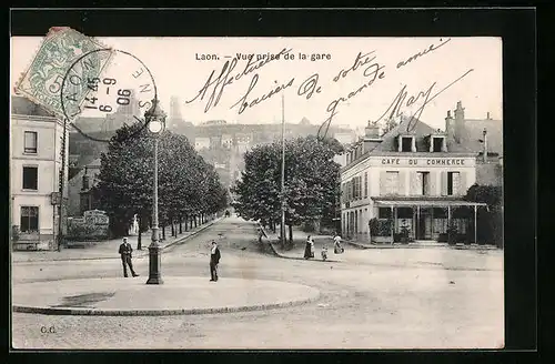 AK Laon, Vue prise de la gare