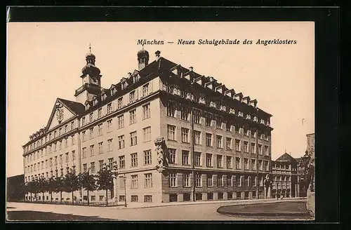 AK München, Neues Schulgebäude des Angerklosters