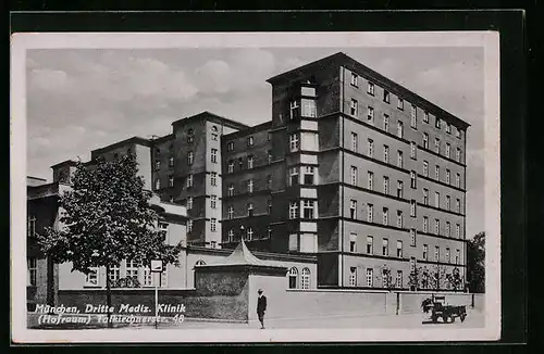 AK München, Dritte Medizinische Klinik Talkirchnerstrasse (Hofraum)