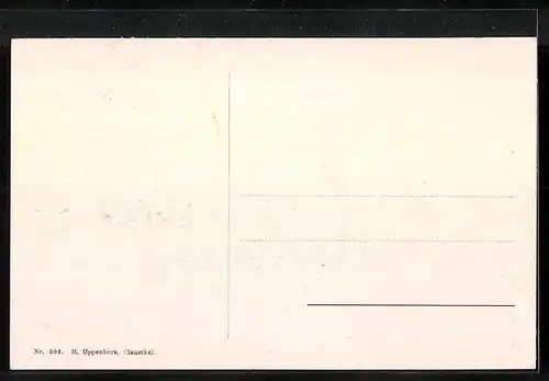 AK Clausthal-Zellerfeld, Ortsgruppen-Winterfest 1908 - Skijköring