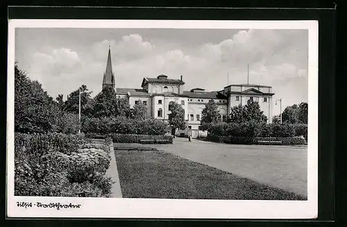 AK Tilsit, Stadttheater im Sonnenschein