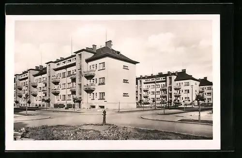 AK Wsetin, Gebäude mit Strassenpartie