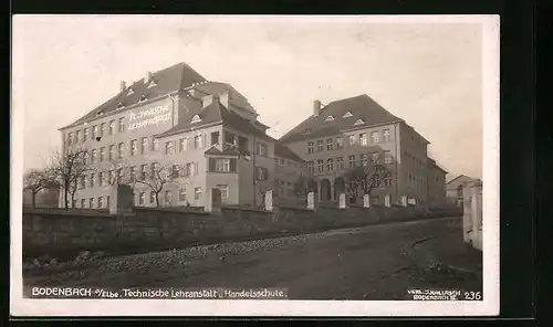 AK Bodenbach /Elbe, Technische Lehranstalt und Handelsschule