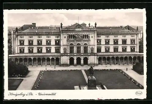 AK Königsberg, Ortspartie an der Universität