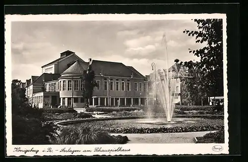 AK Königsberg, Anlagen am Schaupielhaus