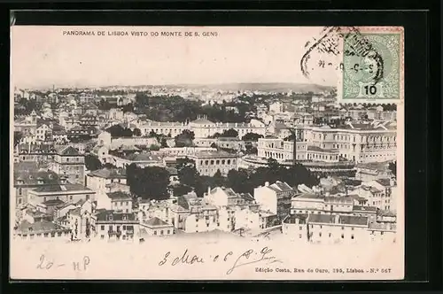 AK Lisboa, Panorama visto do monte de S. Gens