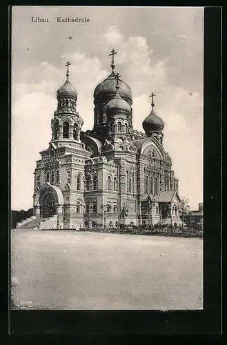 AK Libau, Ansicht der Kathedrale
