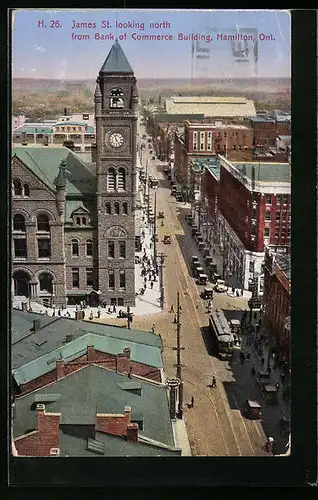 AK Hamilton, James Street looking north from Bank of Commerce Building