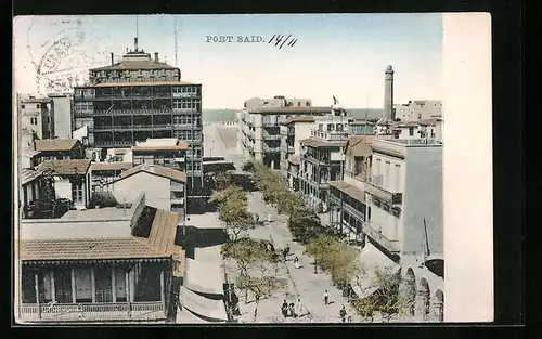 AK Port Said, Ortsansicht aus der Vogelschau