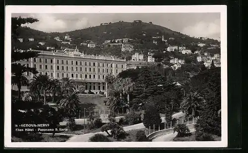 AK Genova-Nervi, Eden Hotel, Panorama S. Ilario
