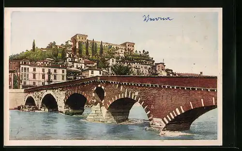 AK Verona, Ponte della Pietra e Castel S. Pietro