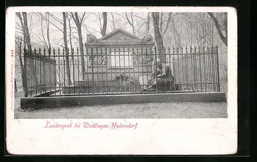 AK Wien-Weidlingau-Hadersdorf, Laudongrab
