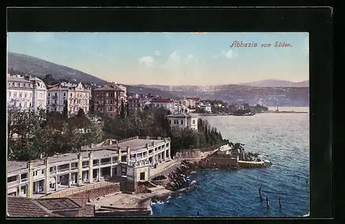 AK Abbazia, Totalansicht vom Süden
