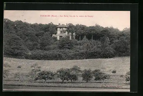 AK Fourges, Les Bois, vus de le route de Gasny