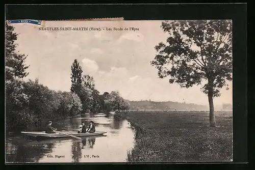 AK Neaufles-Saint-Martin, Les Bords de l`Epte