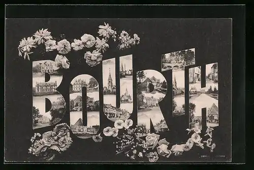 AK Bourth, Souvenir - Le Pont, L`Eglise